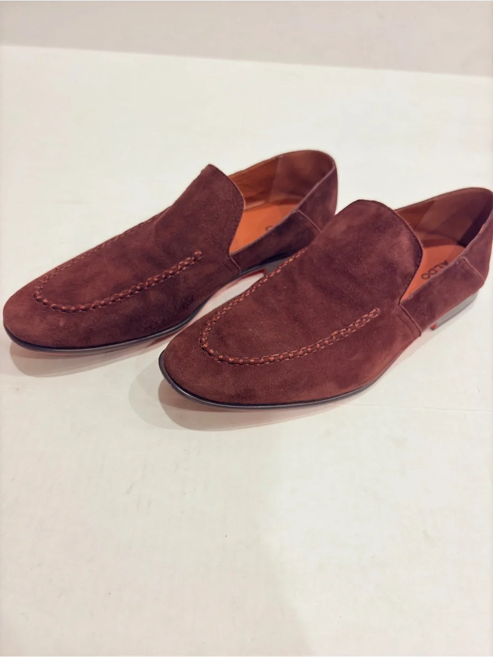 ALDO Men's Brown Suede Slip-On Loafers 9.5